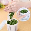 1pc Double Layer Vegetables Sealed Keeper Fresh Storage Box With Drain Basket Refrigerator Use Draining Crisper Strainers Container